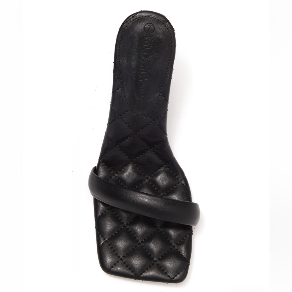 WILD DIVA LOUNGE Quilted Slide High Heel Sandal - Picture 9 of 9
